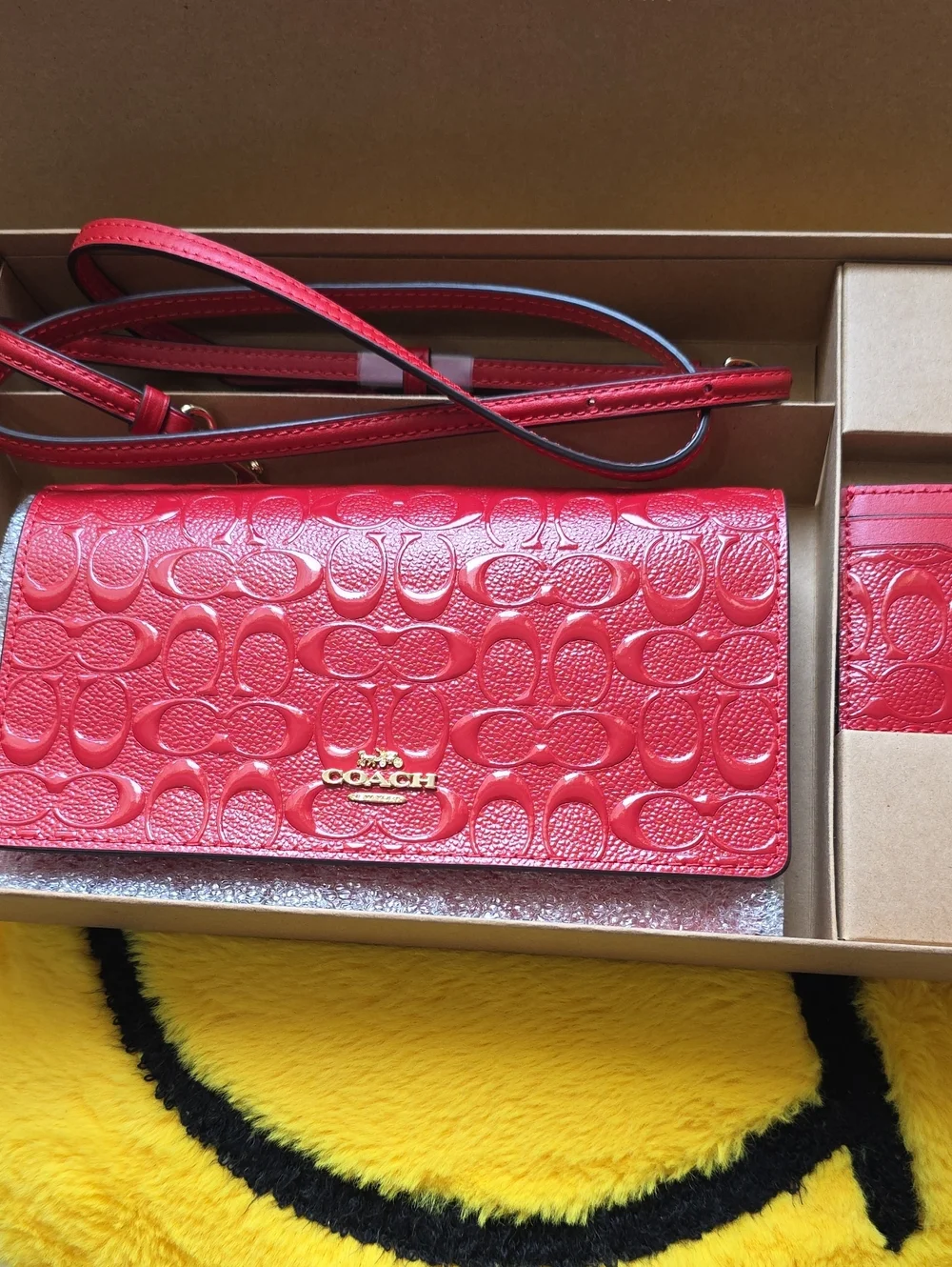 Coach  Anna Foldover Crossbody with Matching Card Case